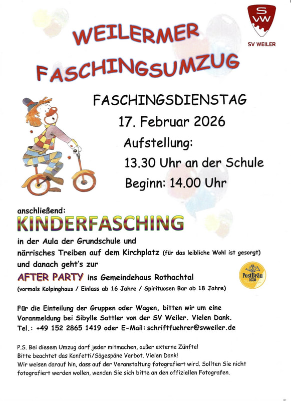SVW Faschingsumzug am 17. Februar 2026
